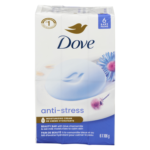 DOVE ANTI - STRESS À LA CAMOMILLE ET AU LAIT D'AVOINE (6 unités)