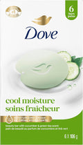 DOVE SOINS FRAÎCHEUR AVEC CONCOMBRE ET THÉ VERT (6 unités)